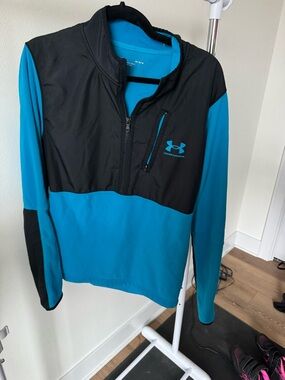 Under Armour Men's ColdGear Infrared Shield Jacket in Blue/Black size Large